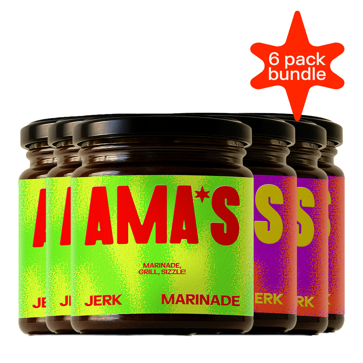 AMA'S The House Re-Up: 3 Jerk Marinade and 3 Sticky Miso Jerk jars
